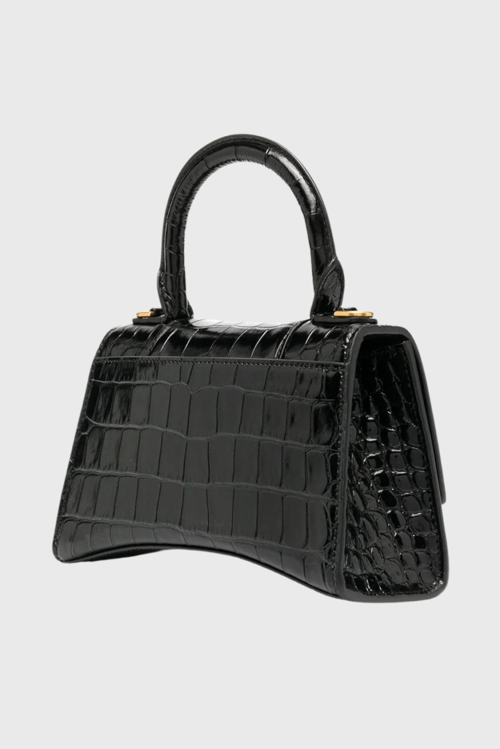 Lush Collective | Balenciaga Hourglass XS Leather Handbag Black Angle