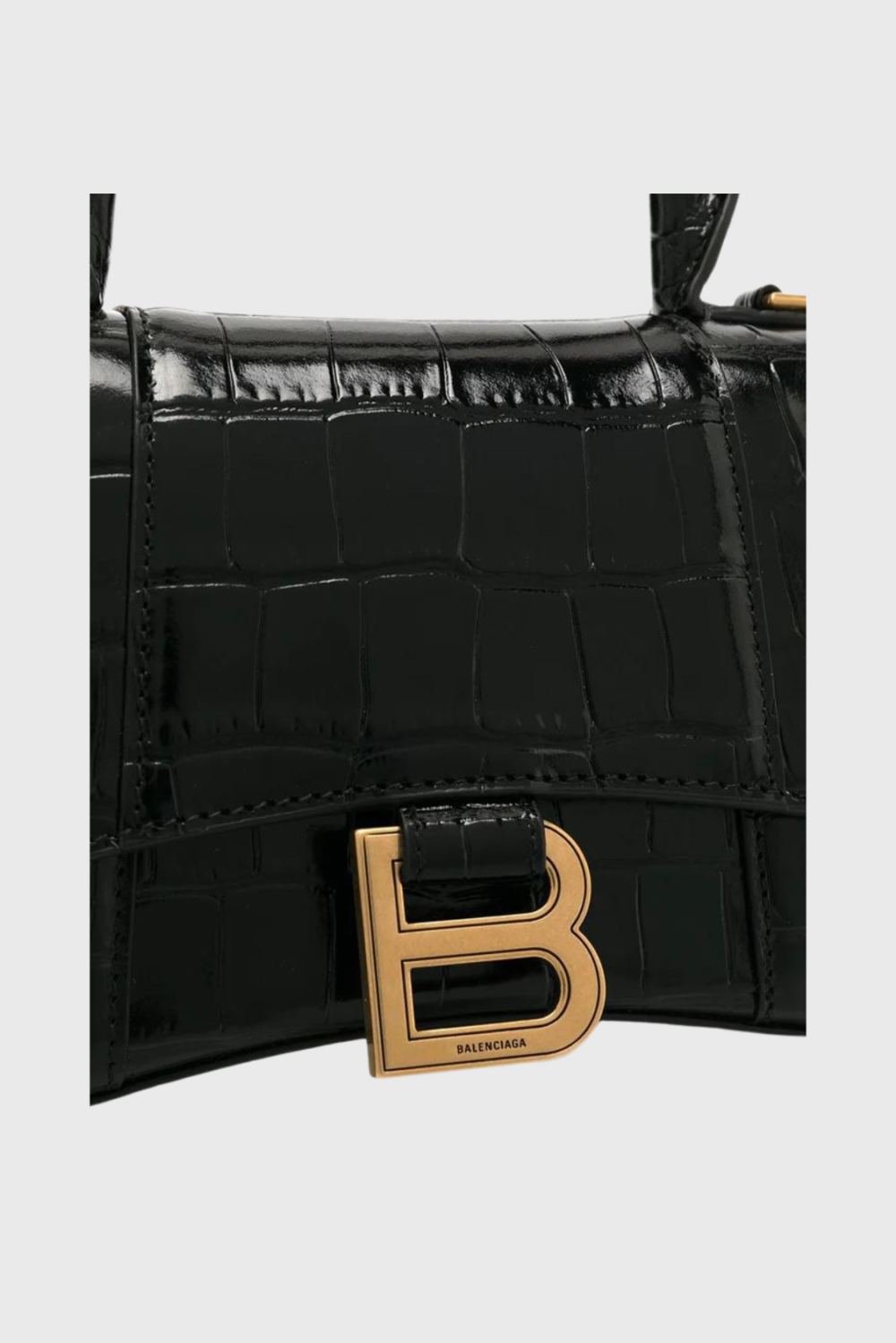 Lush Collective | Balenciaga Hourglass XS Leather Handbag Black Detail