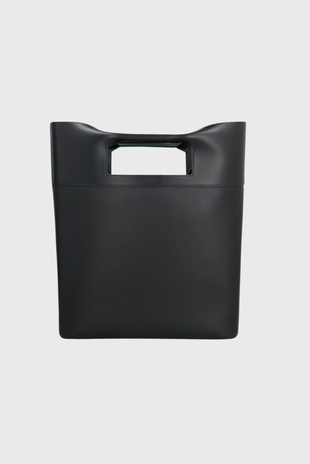 Lush Collective | Alexander McQueen Men's Square Bow Leather Bag in Black Back