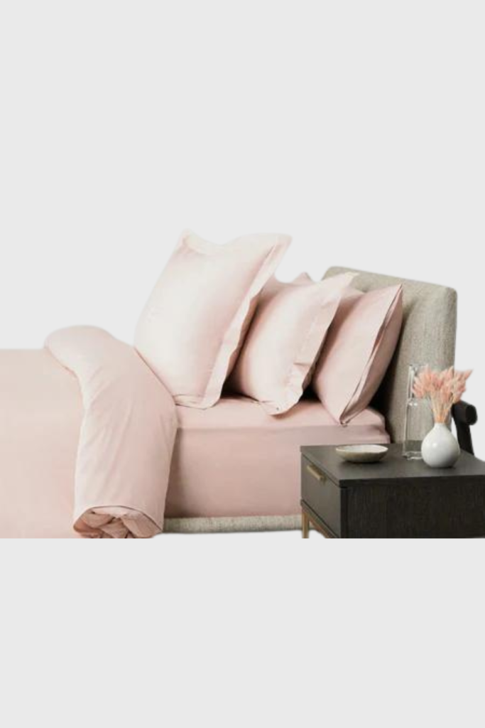 Lush Collective | Four Seasons at Home Sheet Set - King - Kyoto Blush Staged