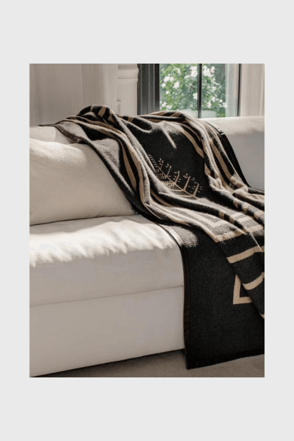 Lush Collective | Four Seasons at Home Leather Trim Throw Styled