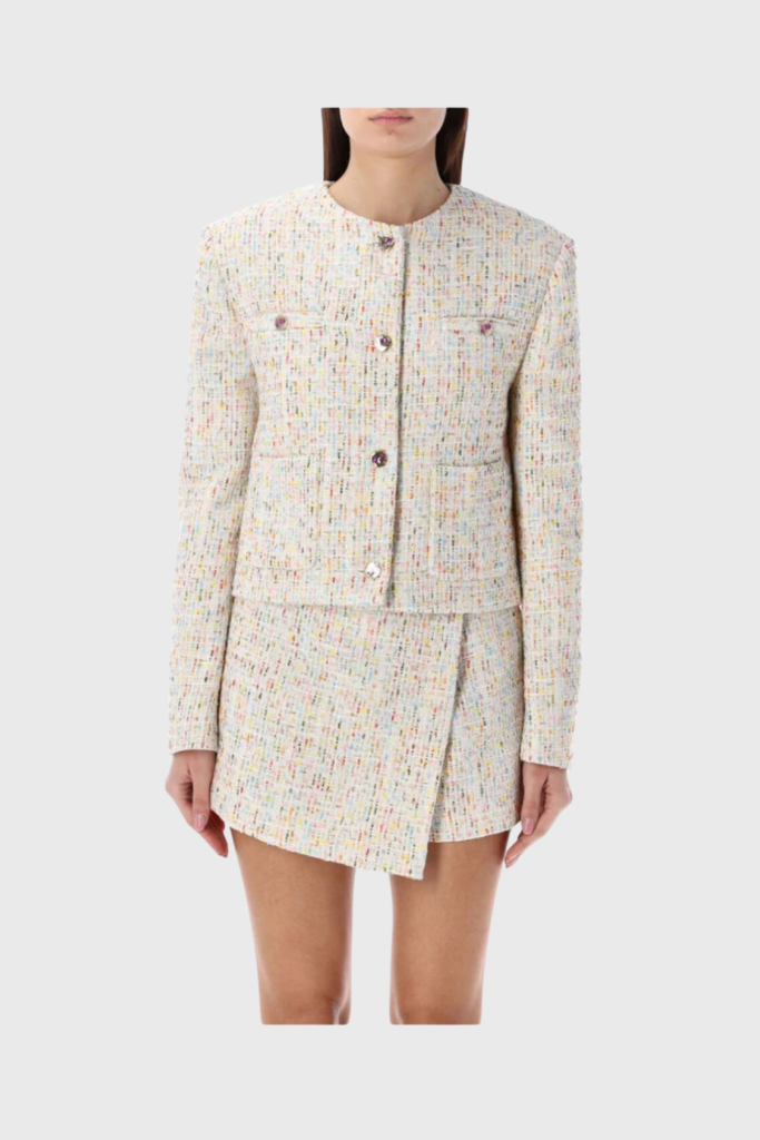 Lush Collective | MSGM Tweed Cropped Jacket Multicolor