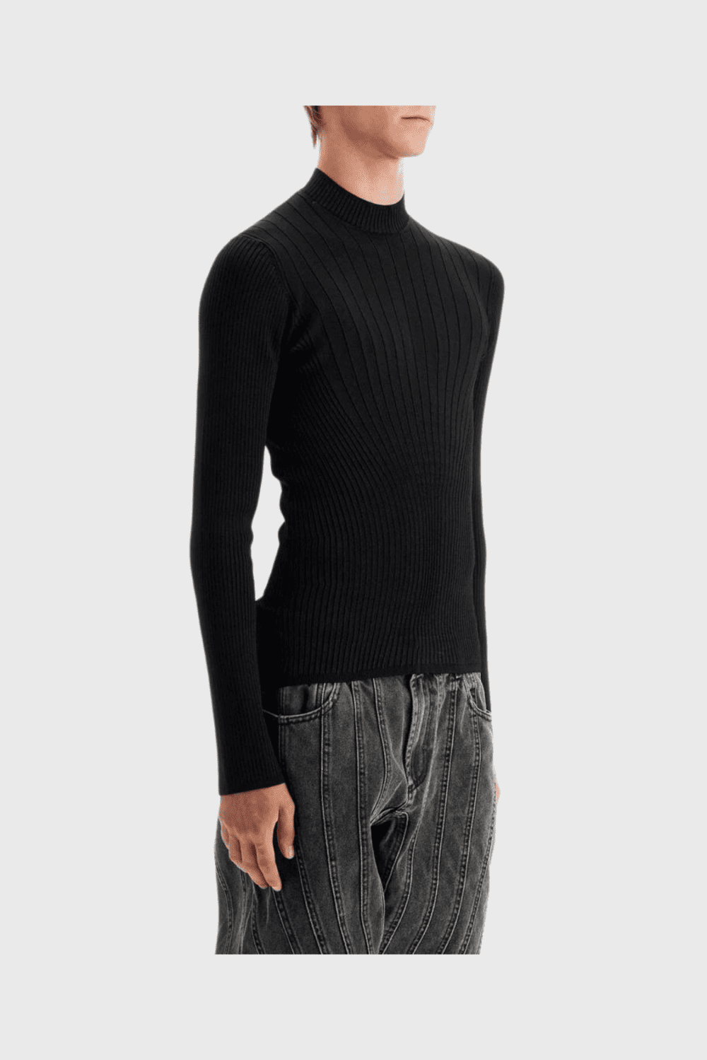 Lush Collective | Mugler Men's Fitted Long-Sleeved Top Angle