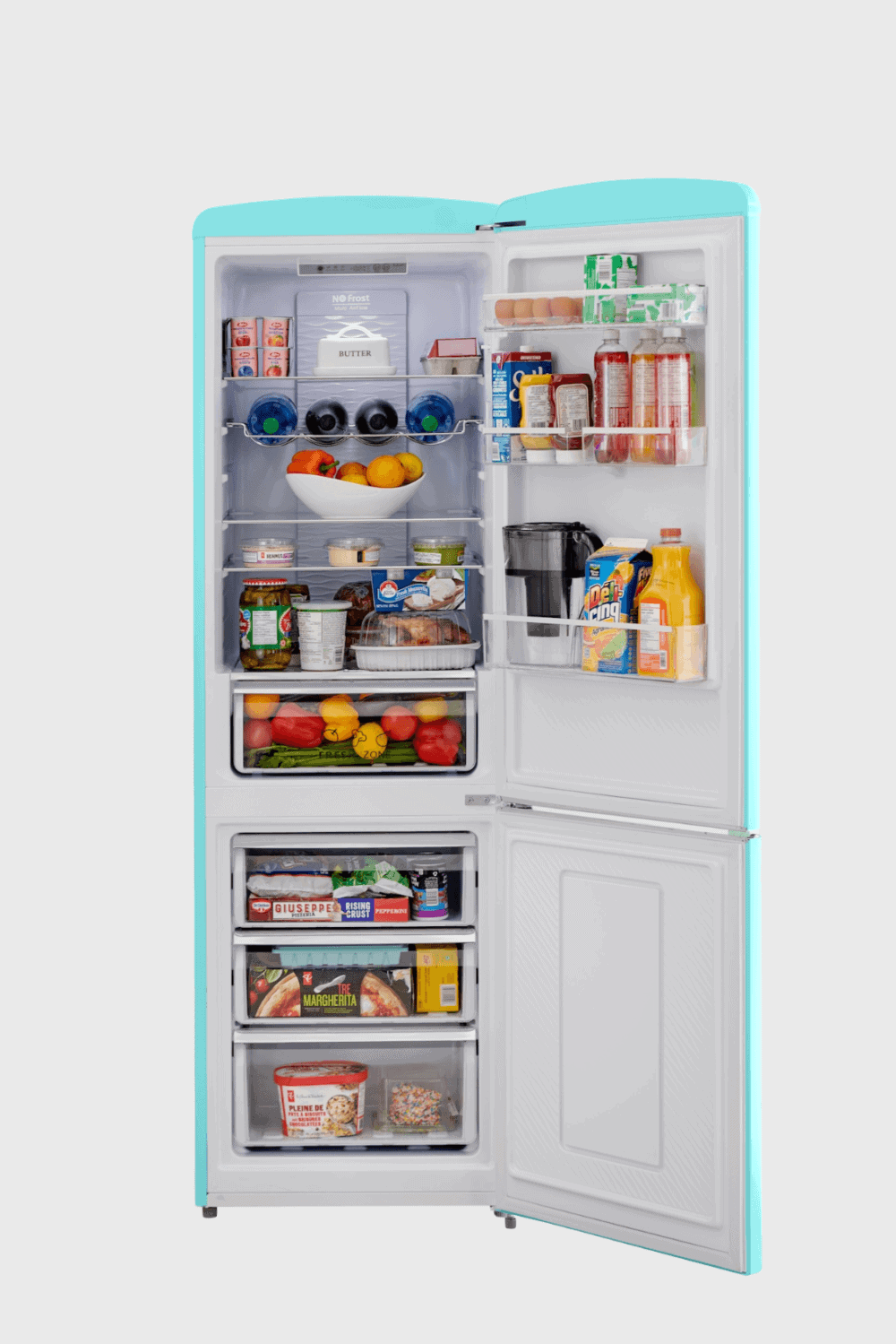 Lush Collective | iio Kitchen Retro RR2 (iRR2-2412) 12 cu. ft. frost free Retro refrigerator with bottom freezer Full