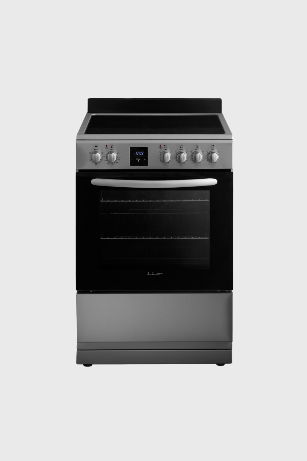 Lush Collective | iio Kitchen Stove ER1 24 inch Freestanding Electric Stove with 3 cu. ft. Convection Oven