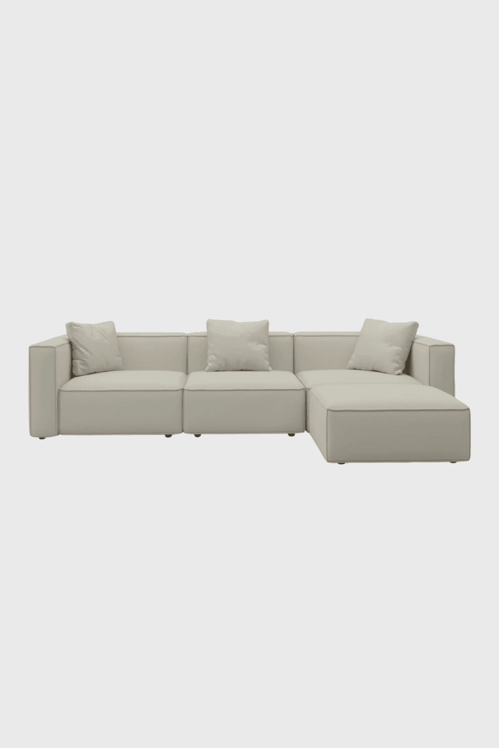 Lush Collective | Acanva Zola Modular Reversible Sectional Sofa Beige