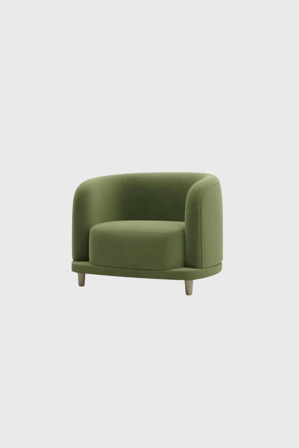 Lush Collective | Acanva Cora Lounge Chair in Velvet Olive Green