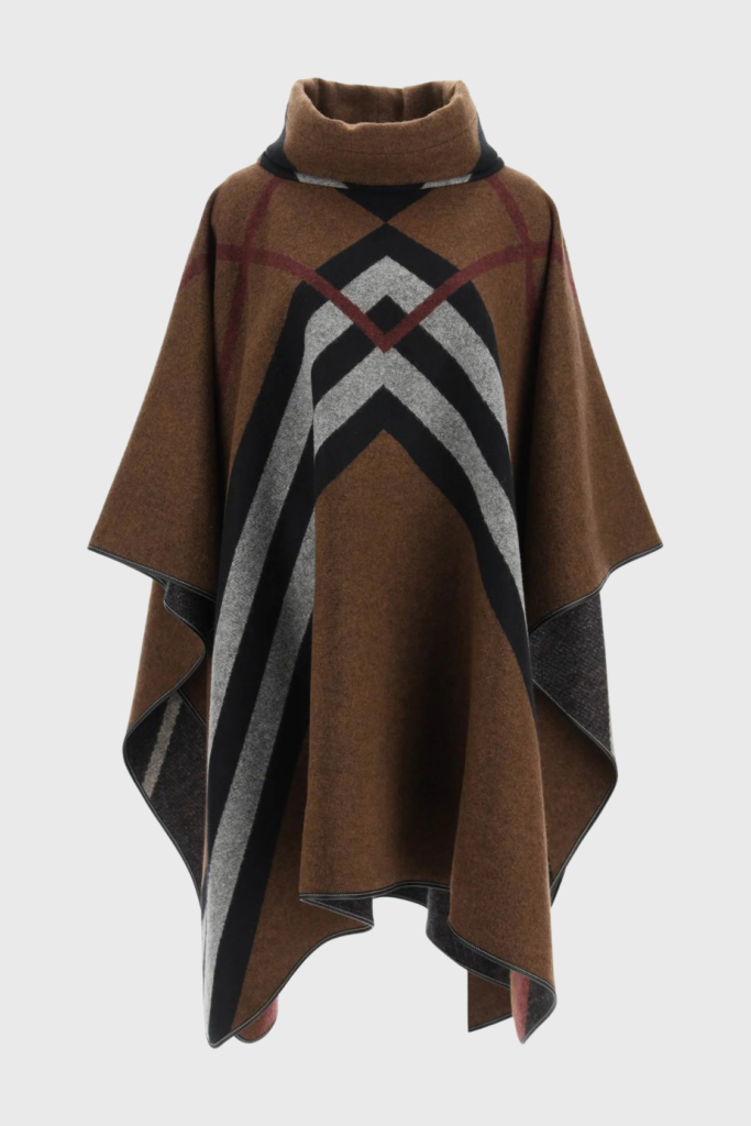 Lush Collective | BURBERRY CHEVRON CHECK PONCHO