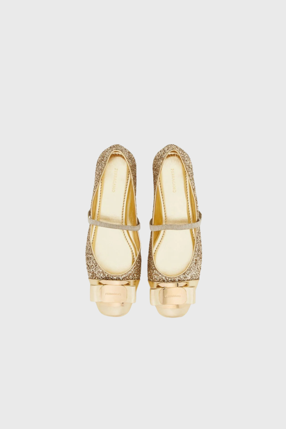 Lush Collective | FERRAGAMO VARA BALLERINA SHOES Above