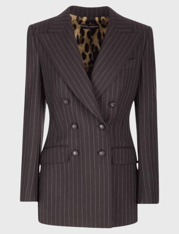 Lush Collective | DOLCE & GABBANA PINSTRIPED TURLINGTON JACKET