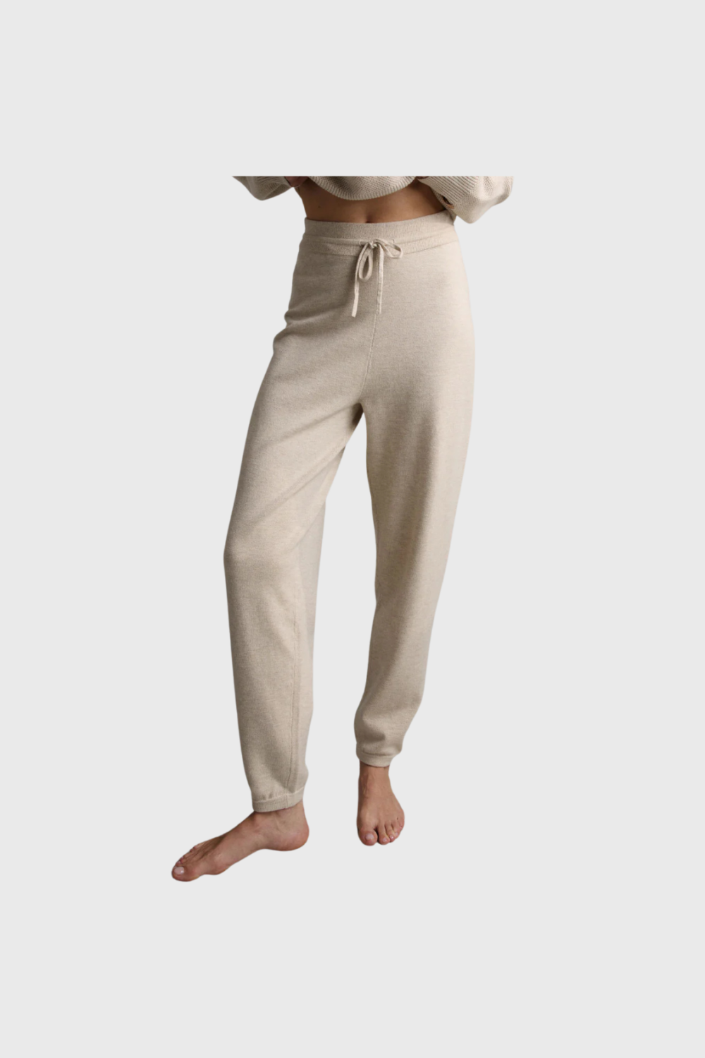 Lush Collective | Lunya Women's Cozy Cotton Silk Relaxed Jogger Ecru