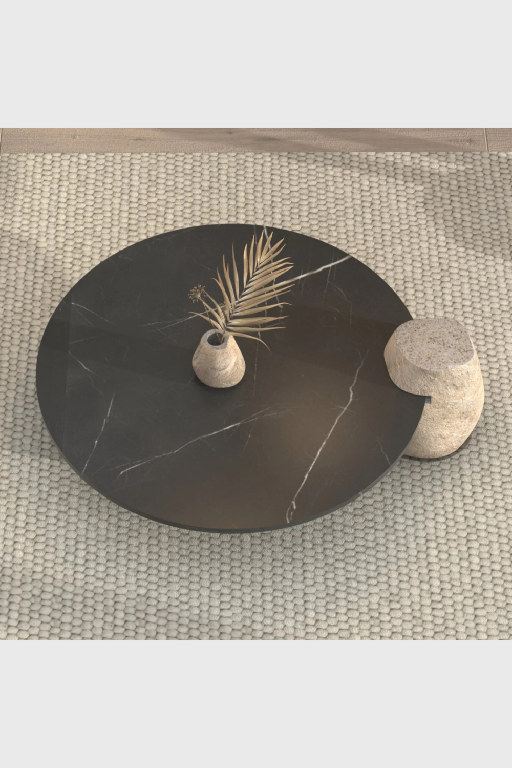 Lush Collective | Ozarke Cobblestone Coffee Table Above