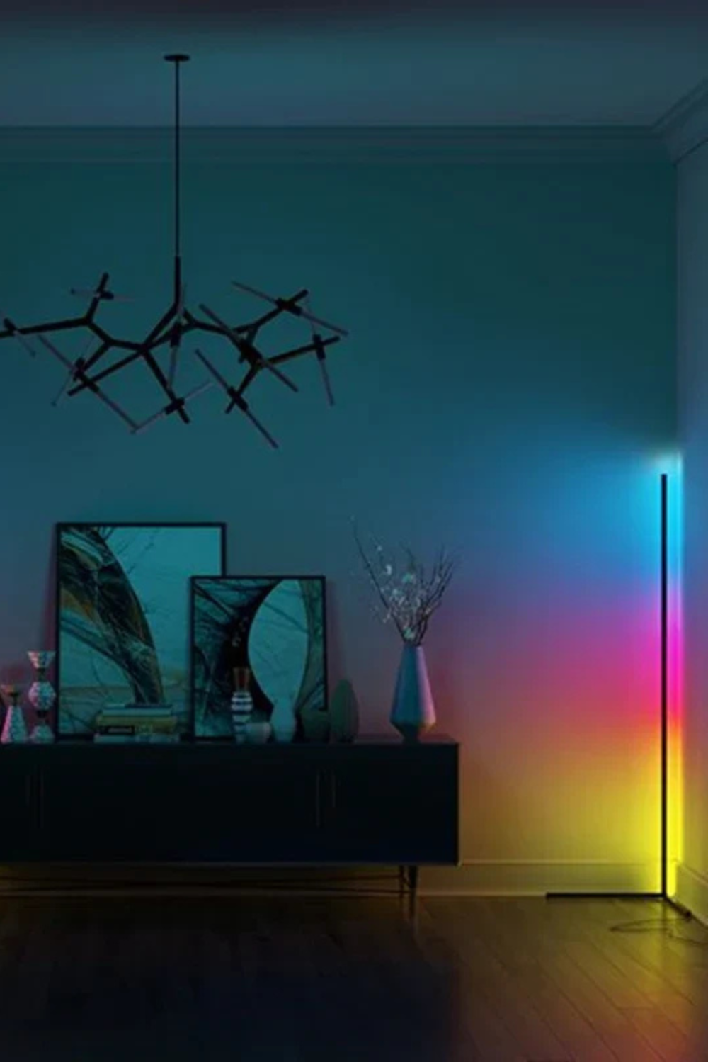 Lush Collective | Ozarke Minimalist LED Corner Floor Lamp