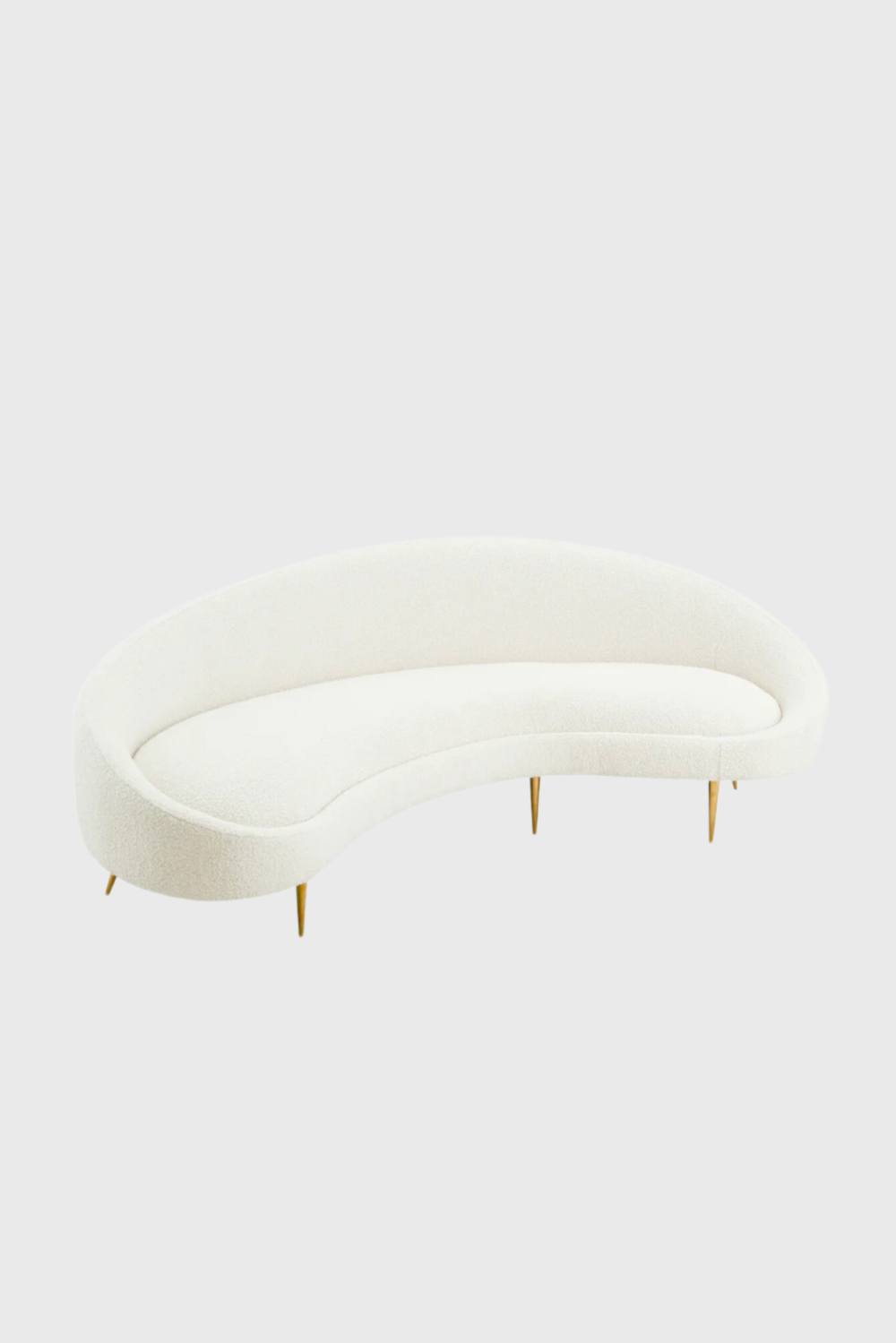 Lush Collective | Jonathan Adler Ether 94" Curved Sofa Oatmeal