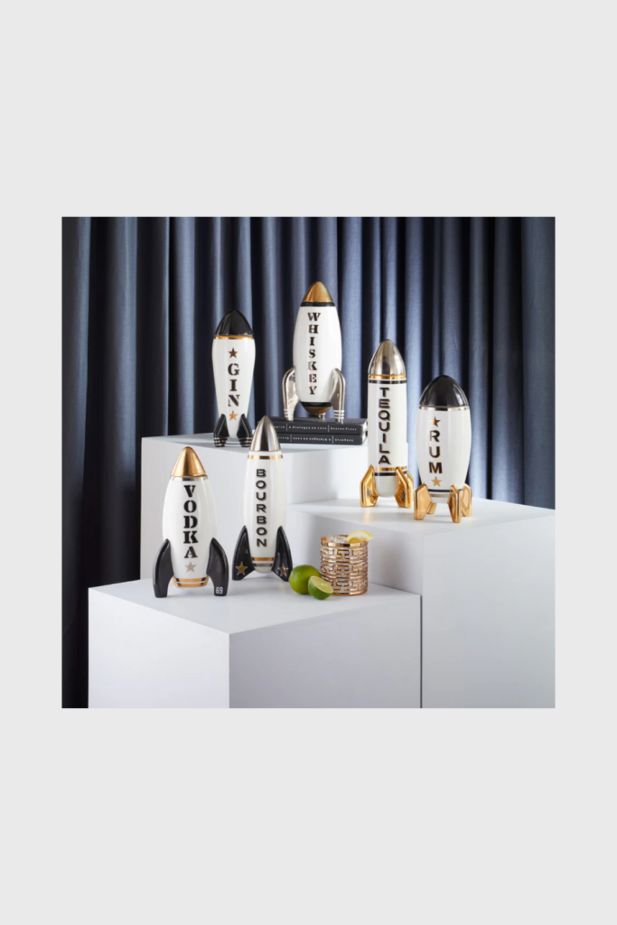 Lush Collective | Jonathan Adler Rocket Bourbon Decanter w/ Set