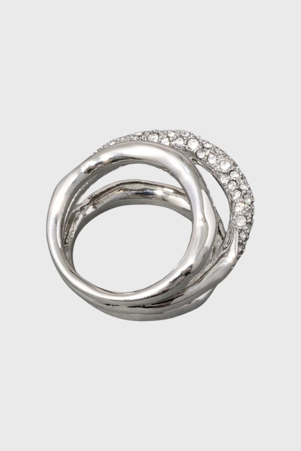 Lush Collective | Alexis Bittar Crystal Orbiting Ring - Solanales Silver