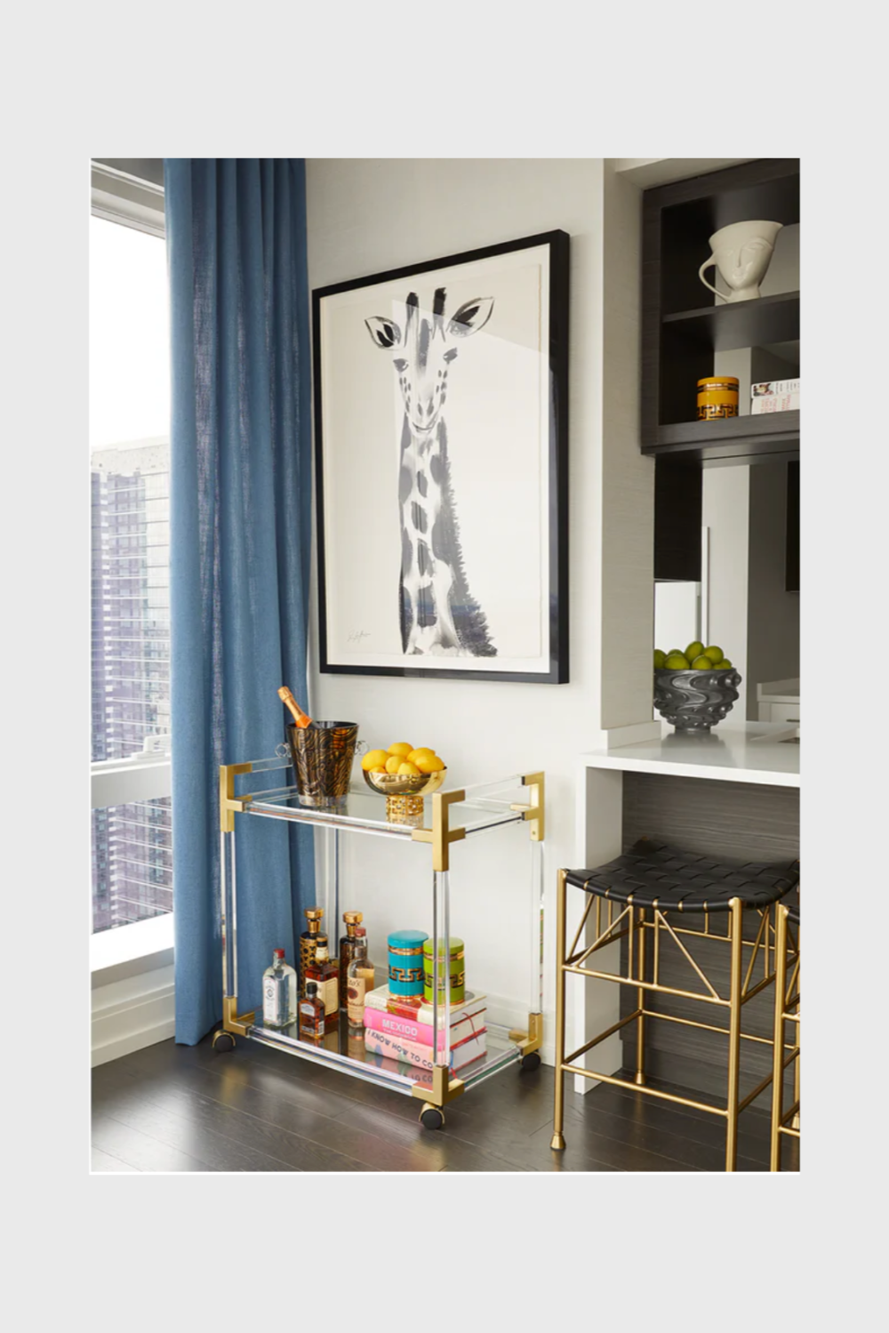 Lush Collective | Jonathan Adler Jacques Bar Cart - Living Room