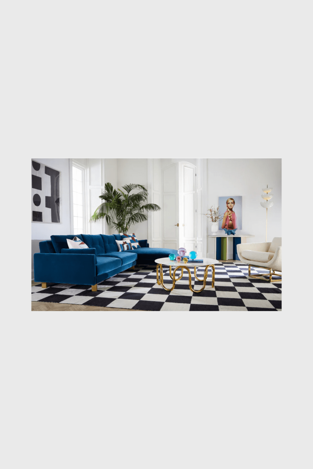 Lush Collective | Jonathan Adler Malibu 117” Sectional Styled