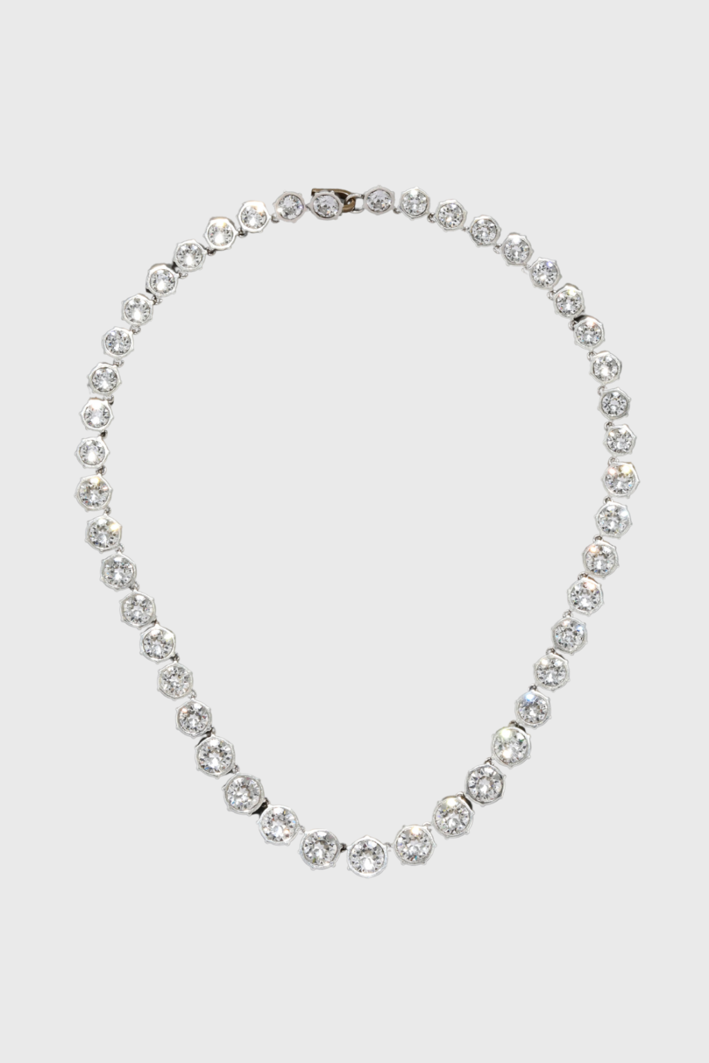 Lush Collective | Alexis Bittar Cut Luminous Crystal Small Riviera Necklace in Sterling Silver & 14k Gold