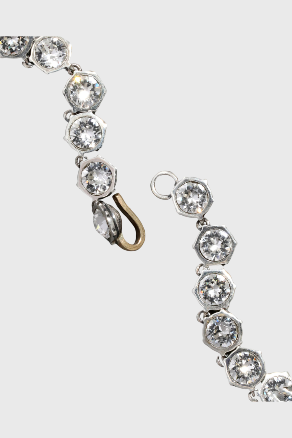 Lush Collective | Alexis Bittar Cut Luminous Crystal Small Riviera Necklace in Sterling Silver & 14k Gold Detail