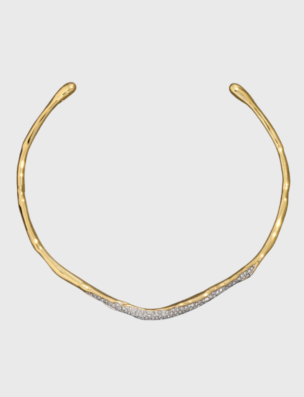 Lush Collective | Alexis Bittar Solanales Gold Crystal Skinny Collar