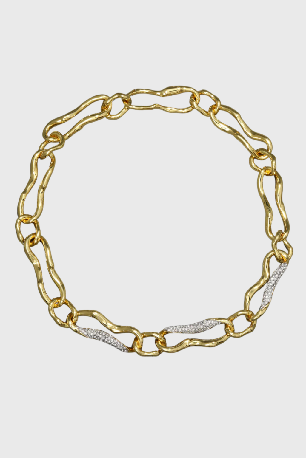 Lush Collective | Alexis Bittar Solanales Gold Curved Link Necklace