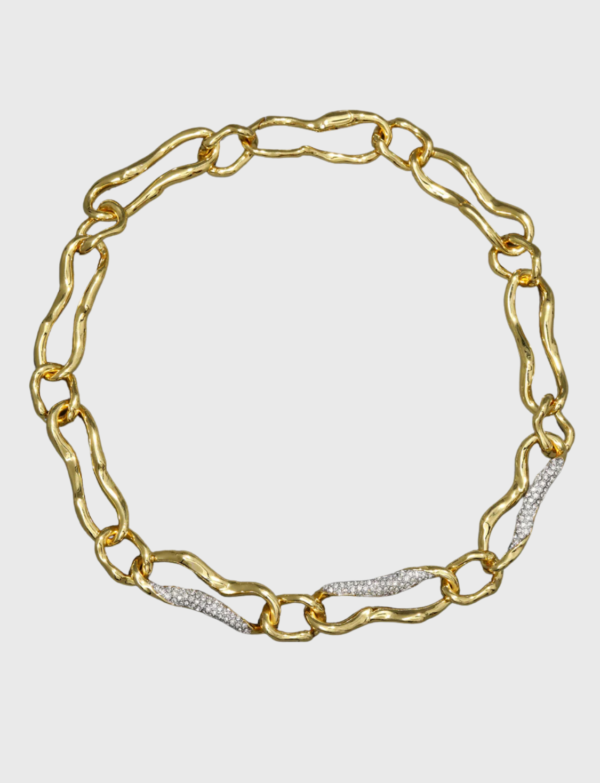 Lush Collective | Alexis Bittar Solanales Gold Curved Link Necklace