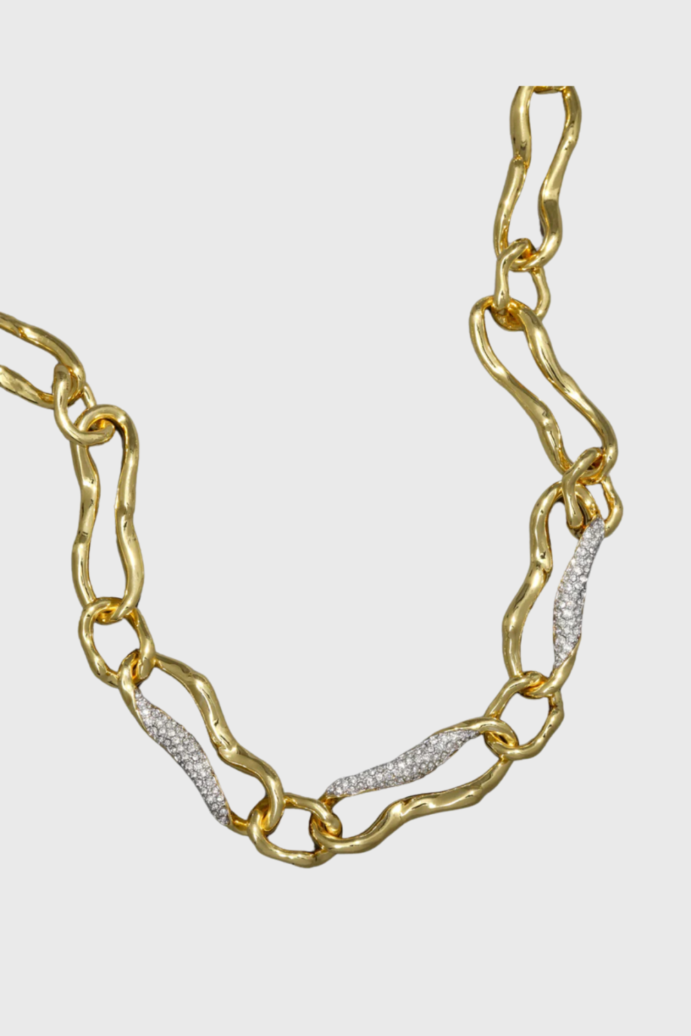 Lush Collective | Alexis Bittar Solanales Gold Curved Link Necklace Style