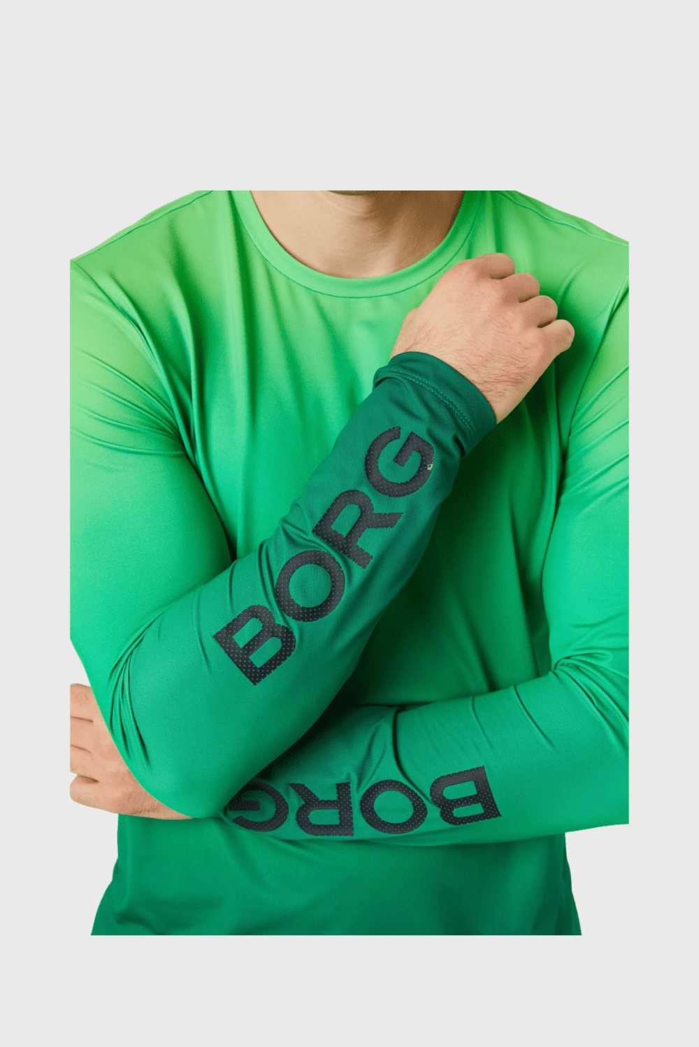 Lush Collective | Björn Borg Men's Long Sleeve Print T-Shirt Close-up