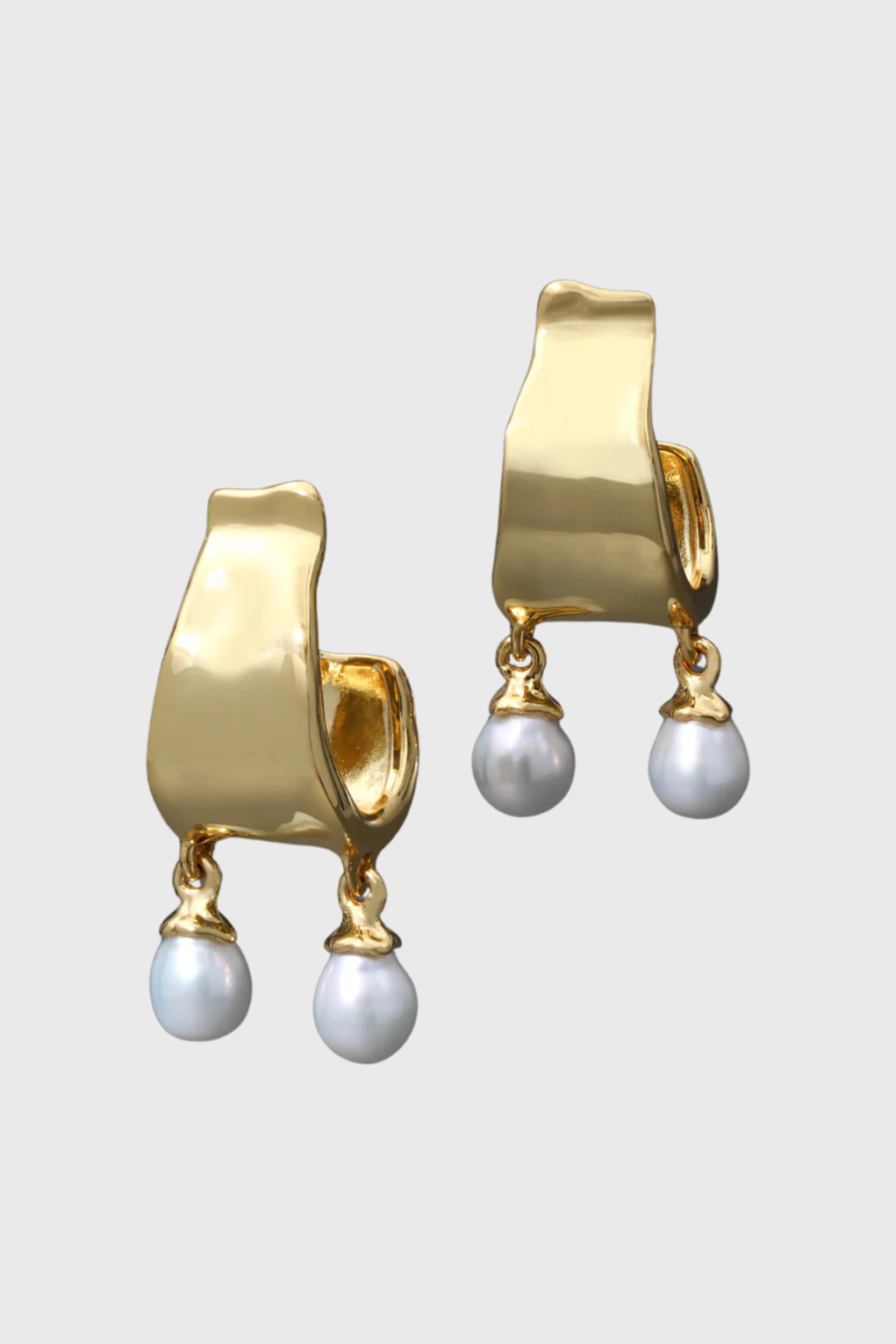 Alexis Bittar Perla Freshwater Pearl Drop Hoop Earring