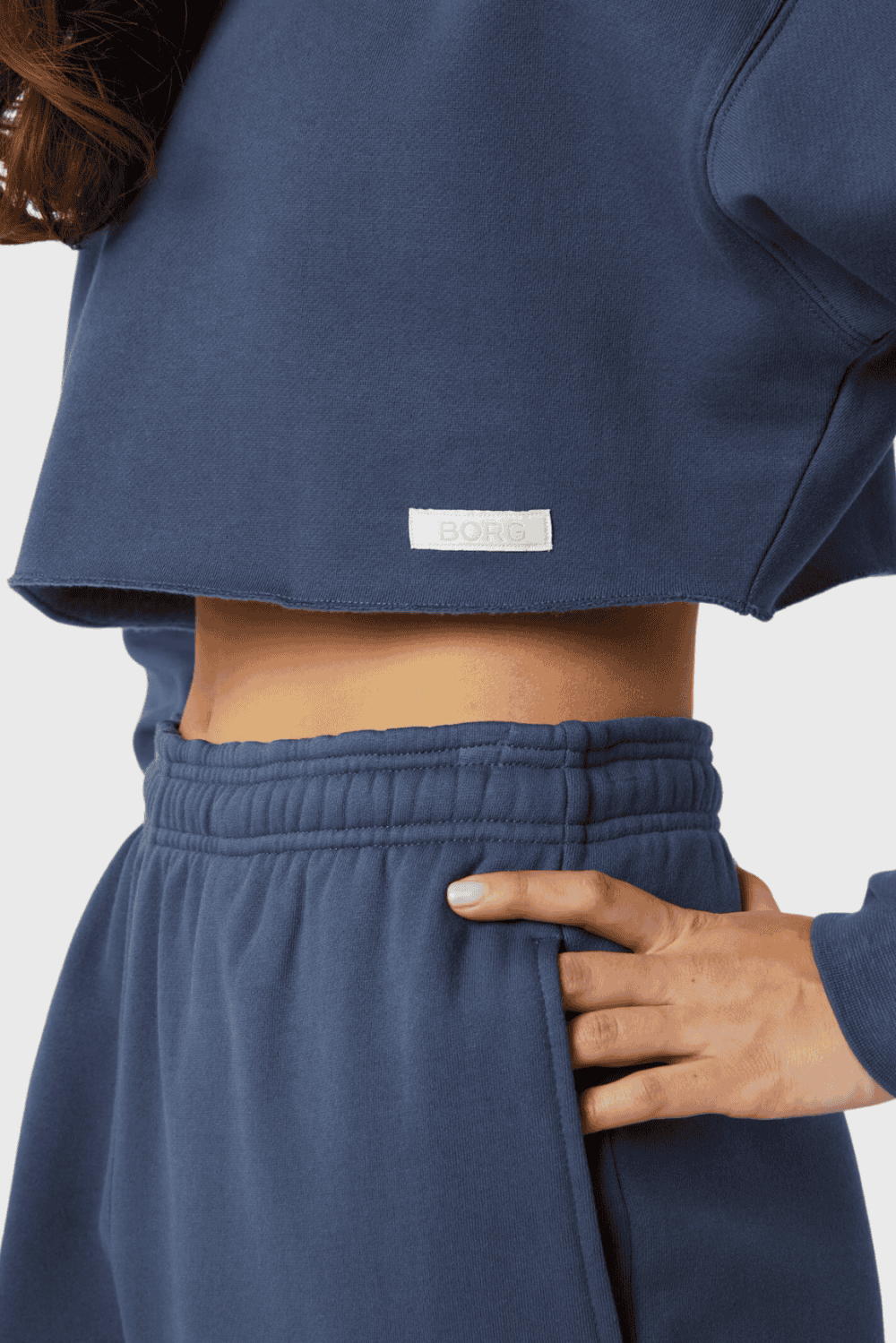 Lush Collective | Bjorn Borg Studio Women's Oversized Cropped Crew Close-up
