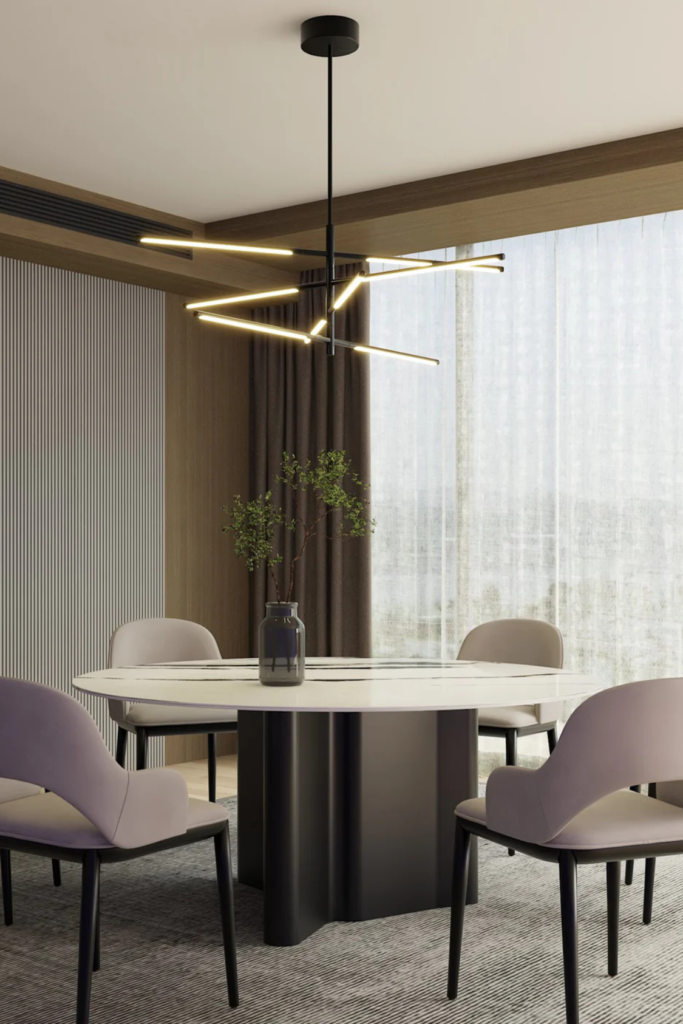 Lush Collective | Ozarke Lighting - Jesse Black LED Chandelier