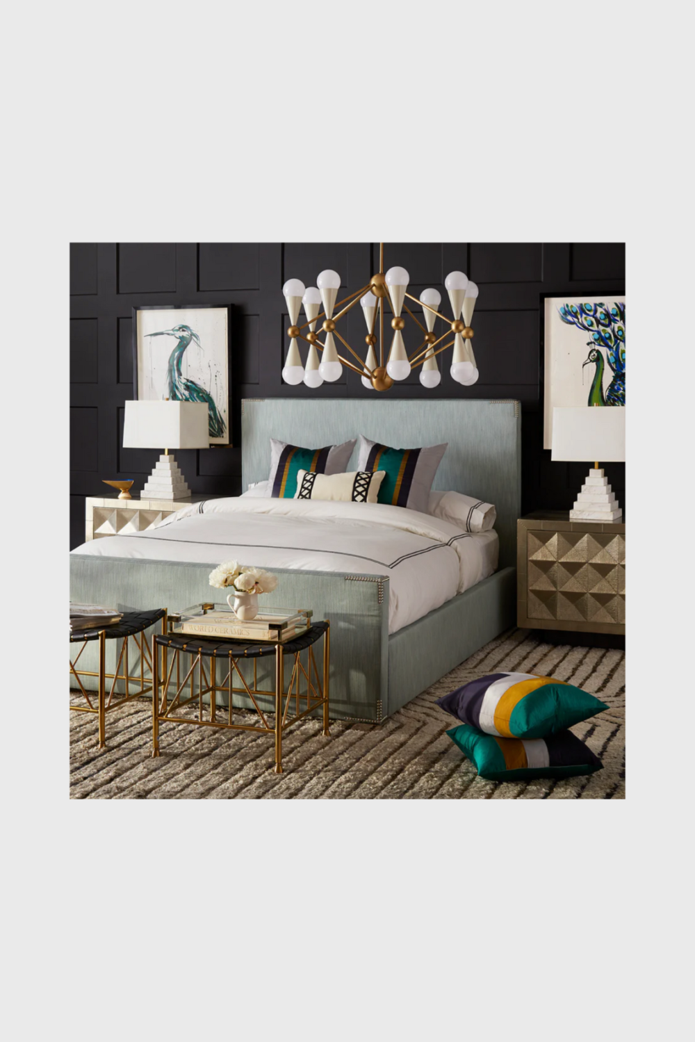 Lush Collective | Jonathan Adler Connery King Bed - Styled