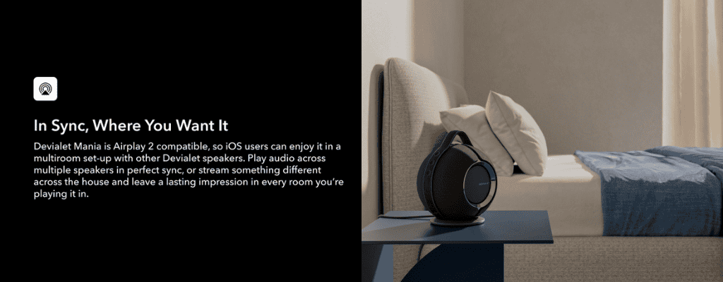 Lush Collective | Devialet - Mania Portable Smart Speaker Premium Compact Sound - High-Fidelity Audio in Compact Design