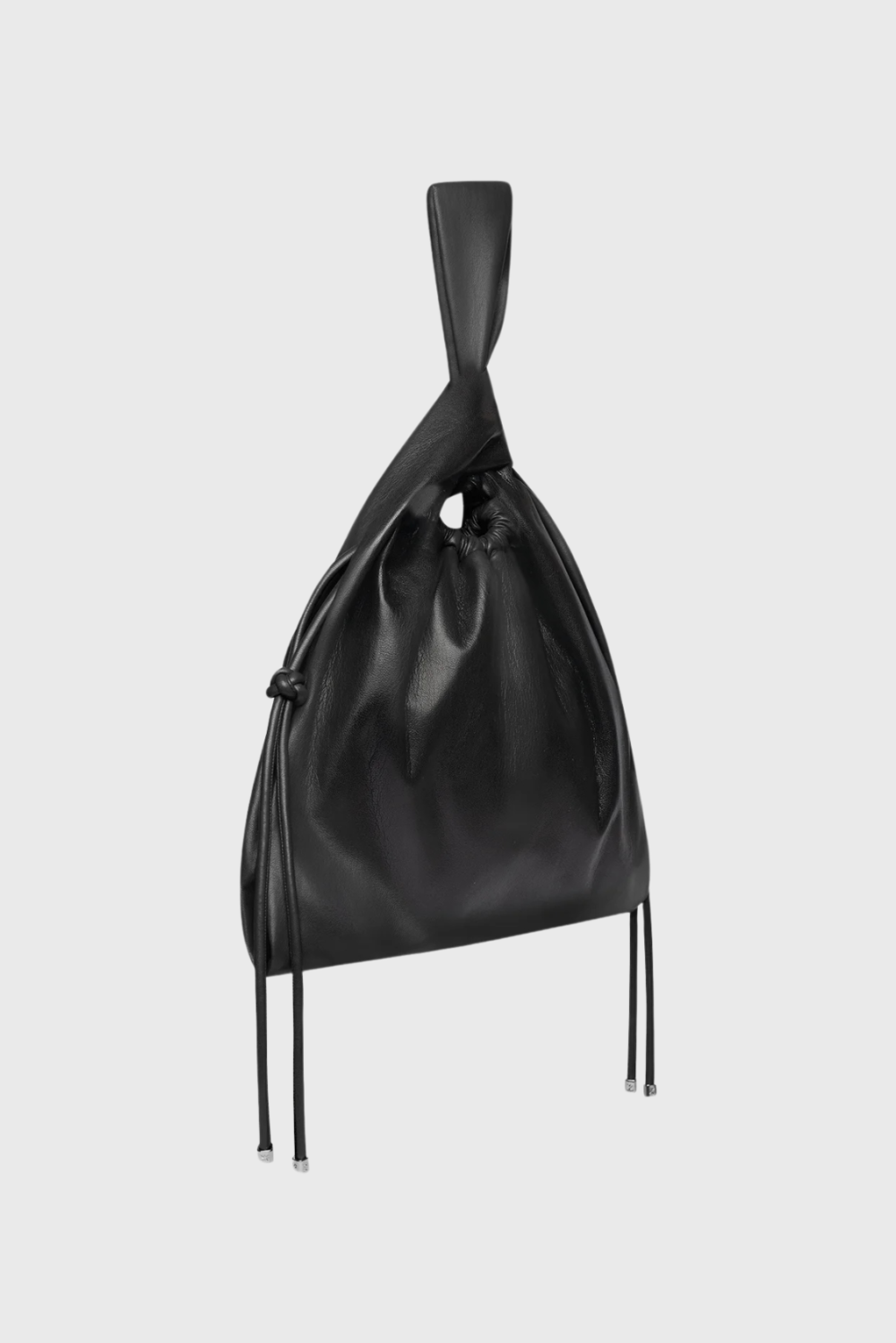 Lush Collective | Nanushka Jen Drawstring Bag in Black OKOBOR™ Alt-Leather