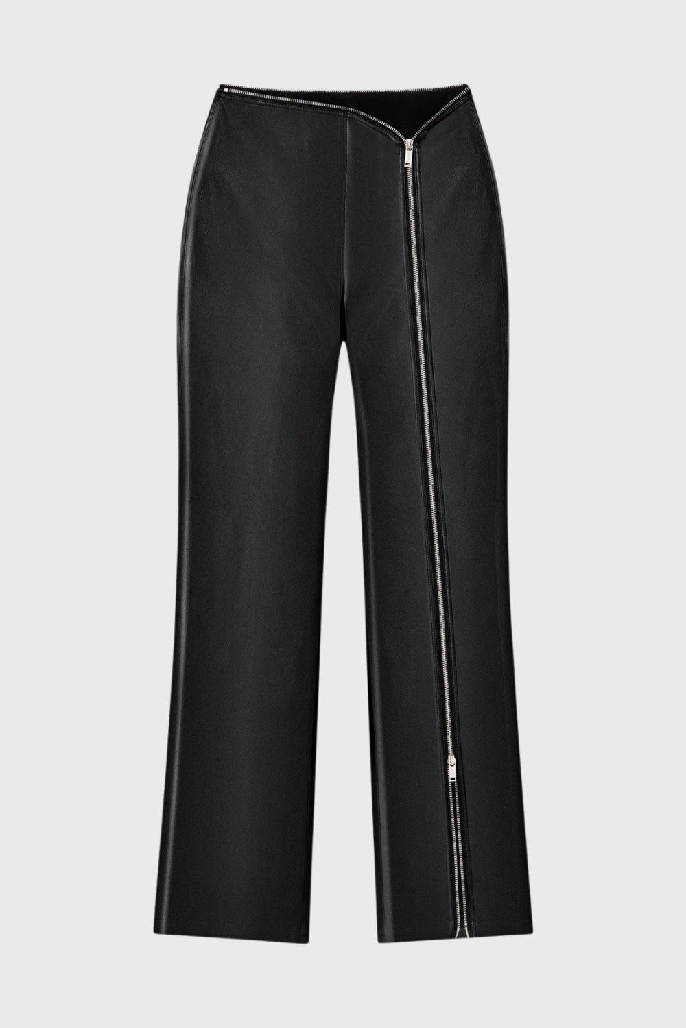 Lush Collective | Nanushka Avian OKOBOR™ Slim-Leg Pants in Black | Sustainable Women's Trousers