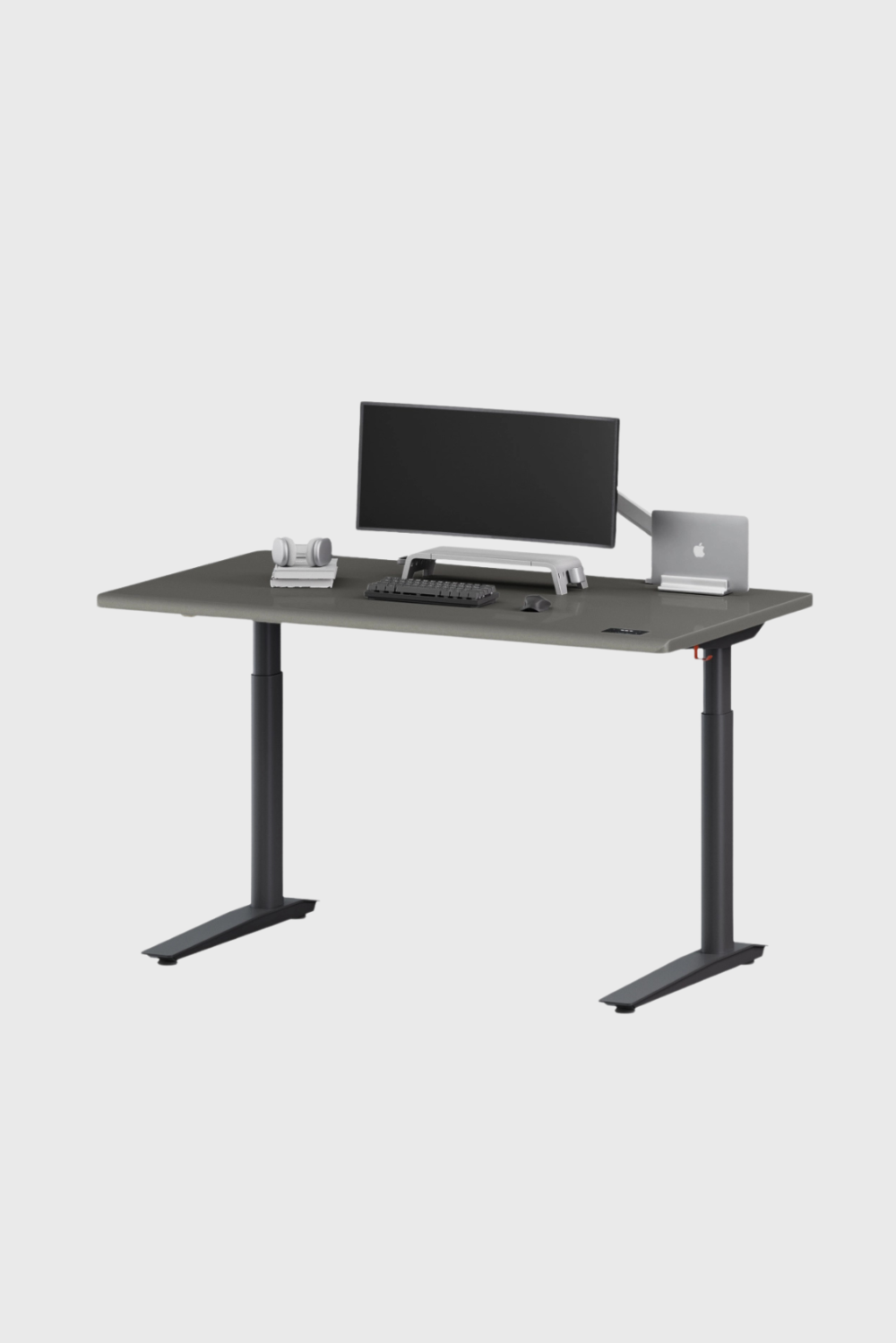 Lush Collective | Autonomous SmartDesk 5 Ergonomic Standing Desk with Cable Management - Meteor Grey