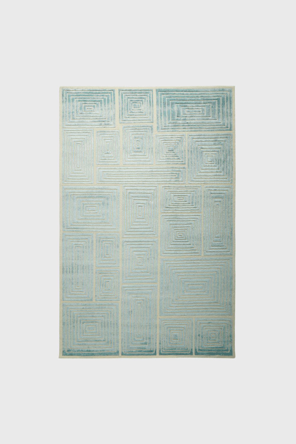 Lush Collective | Jonathan Adler Blocks Hand-Knotted Rug | Wool Area Rug - 6'x9'