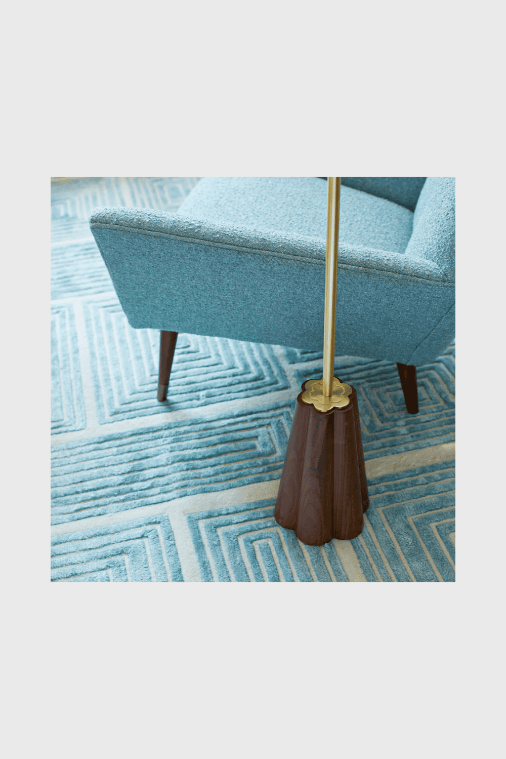 Lush Collective | Jonathan Adler Blocks Hand-Knotted Rug | Wool Area Rug - Detail