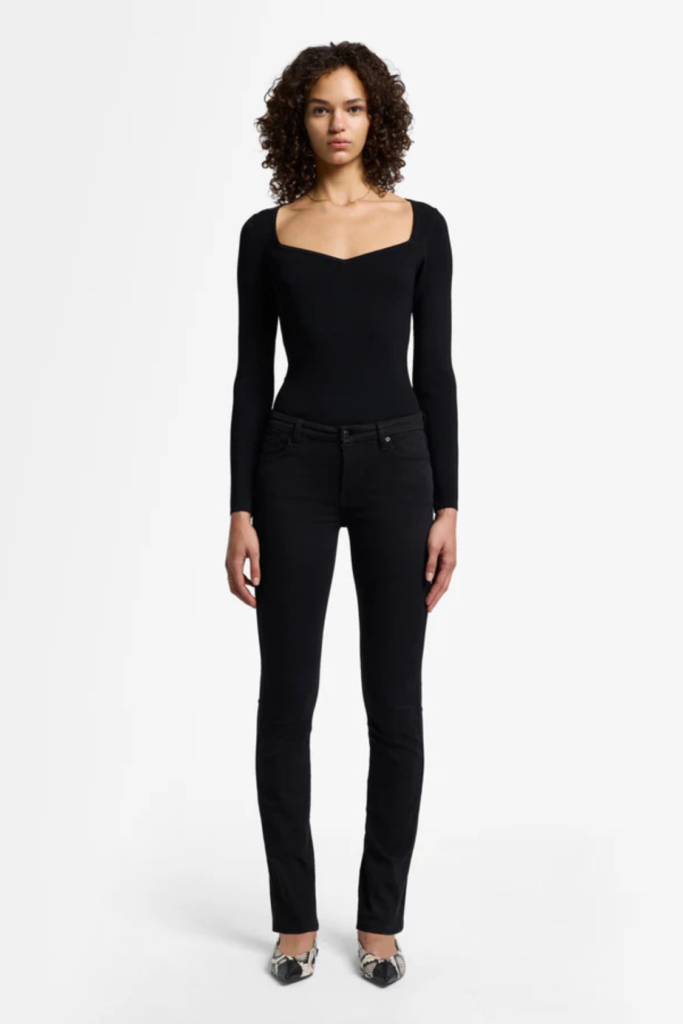 Lush Collective | B(air) Kimmie Straight from 7 For All Mankind - Black