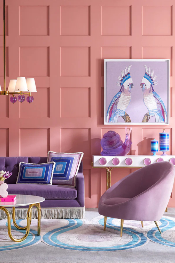 Lush Collective | Jonathan Adler Wright Sofa with Bullion Fringe