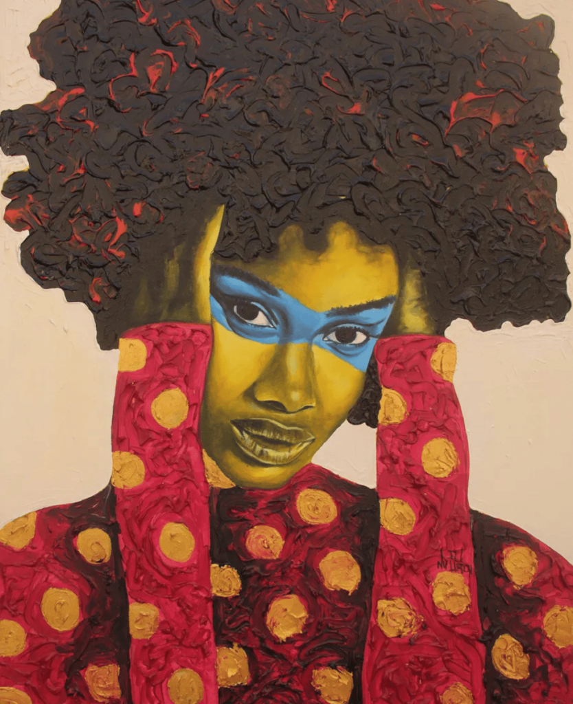 Lush Collective | Singulart - Painting - Theophilus Tetteh Just A Girl