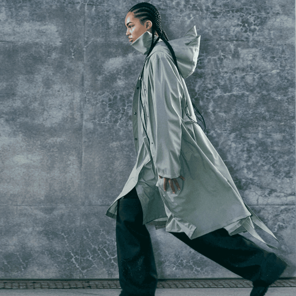 Waterproof fashion coat with modern design, urban style, practical outerwear for women, citywear for fall and winter seasons, Lush Collective.