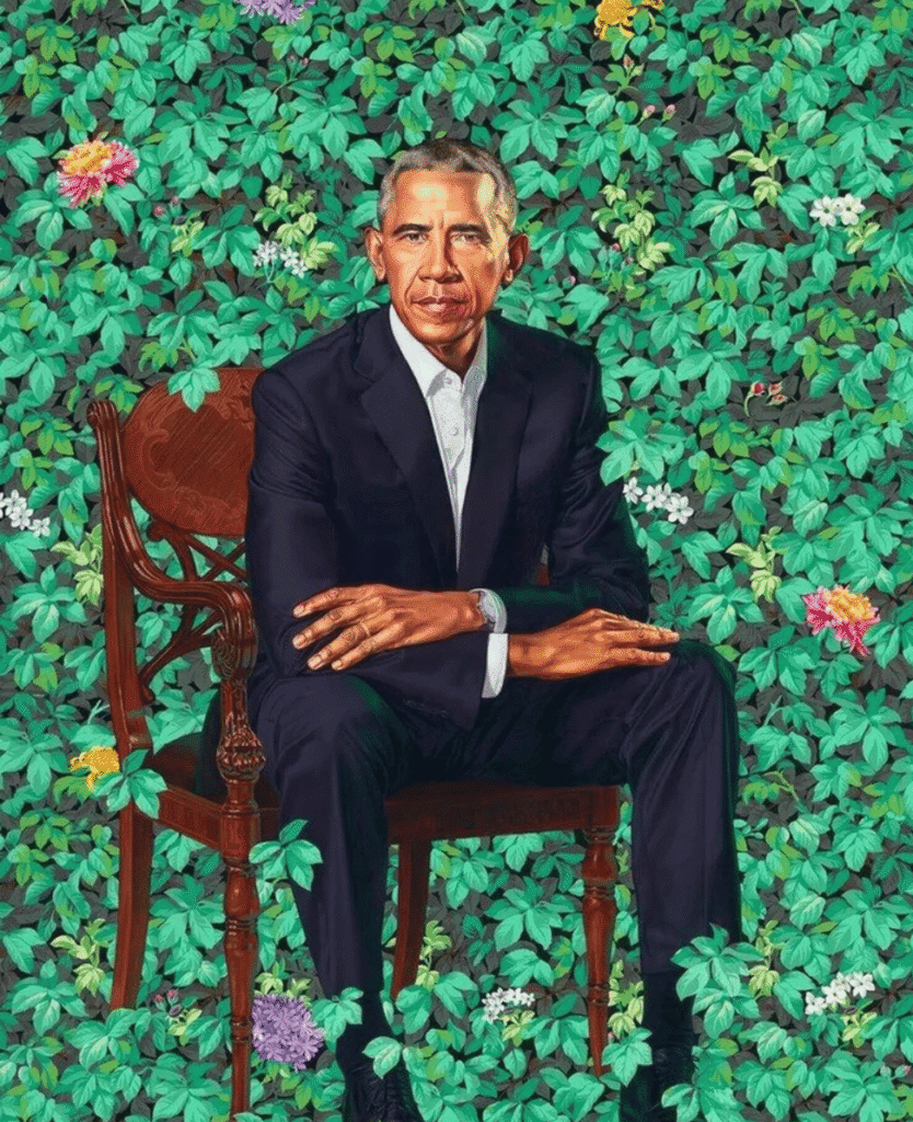 Lush Collective | Kehinde Wiley - Portrait of Barrack Obama