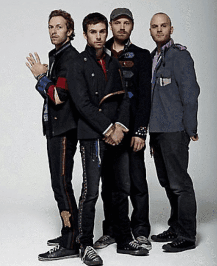 Graphics of four men wearing stylish casual jackets and pants, posing against a plain background.
